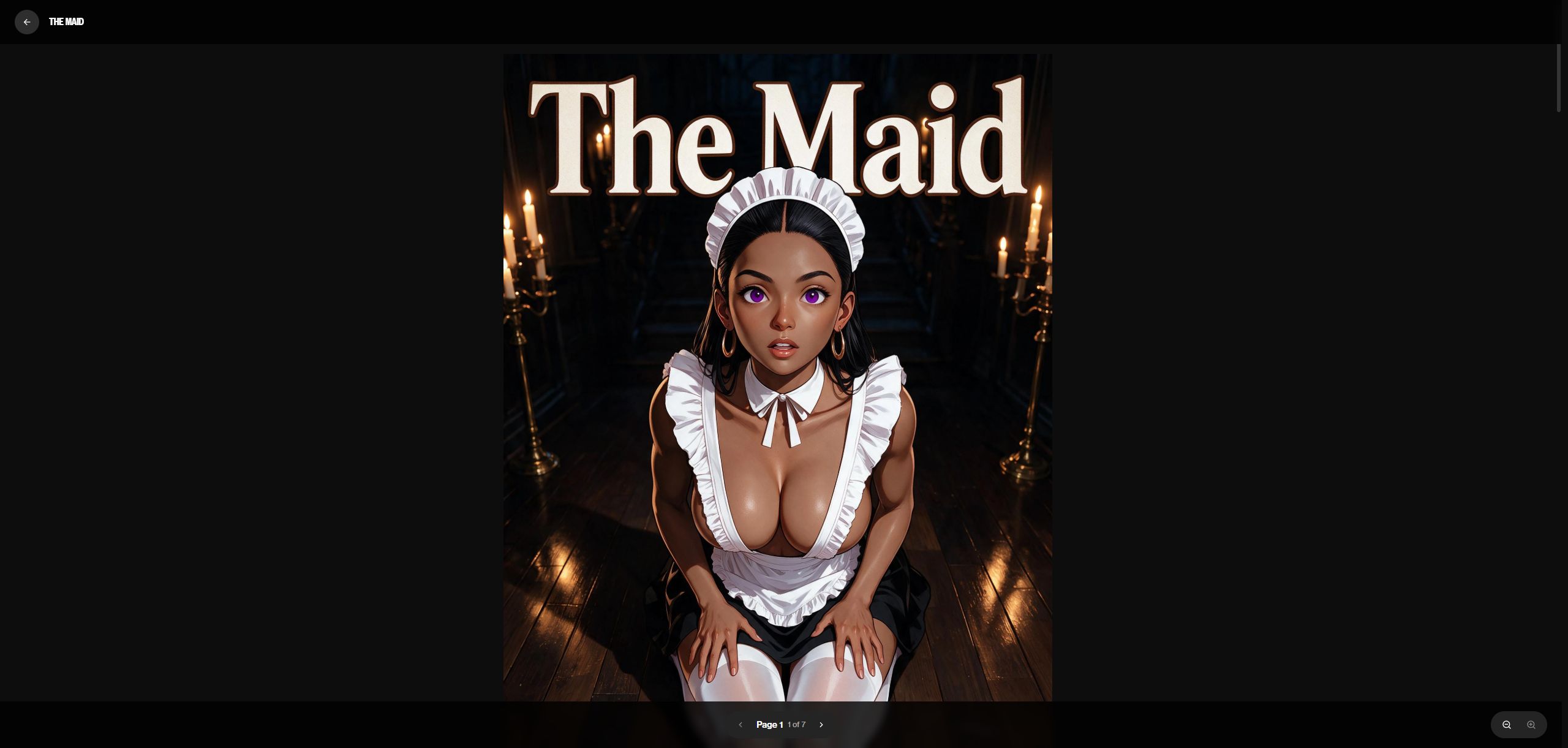 The Maid clothed title cover, by vercettiiii